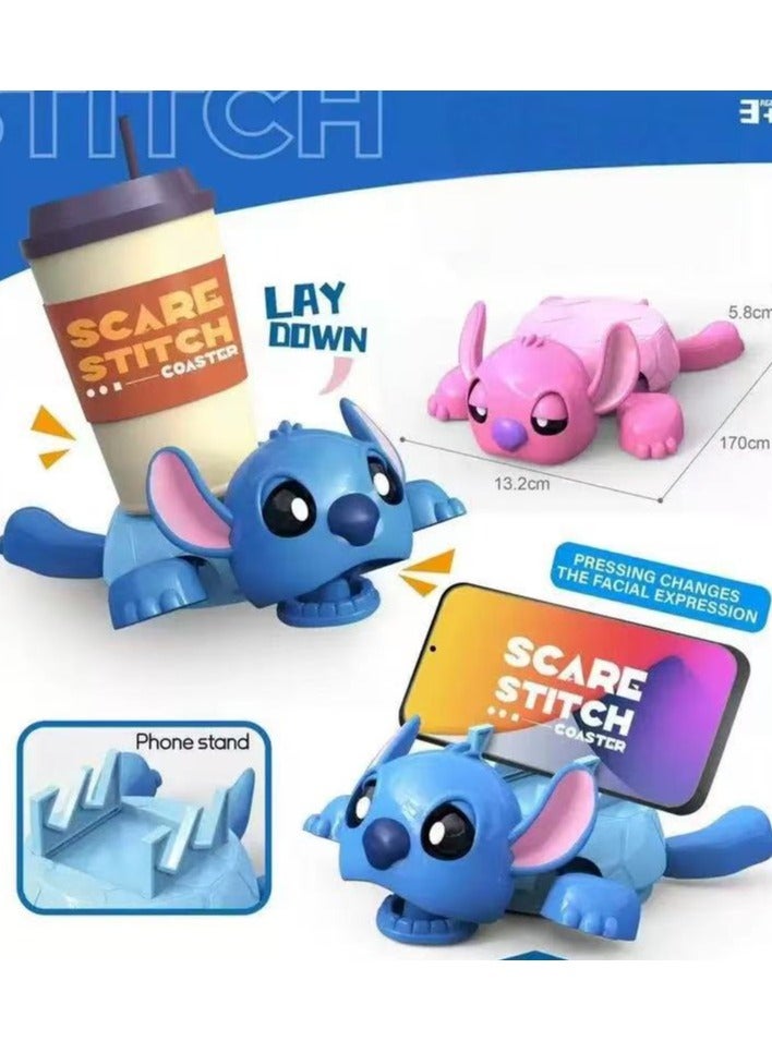 STITCH Fun coasters plastic drink mats home bar office coasters home bar office. - Image 1