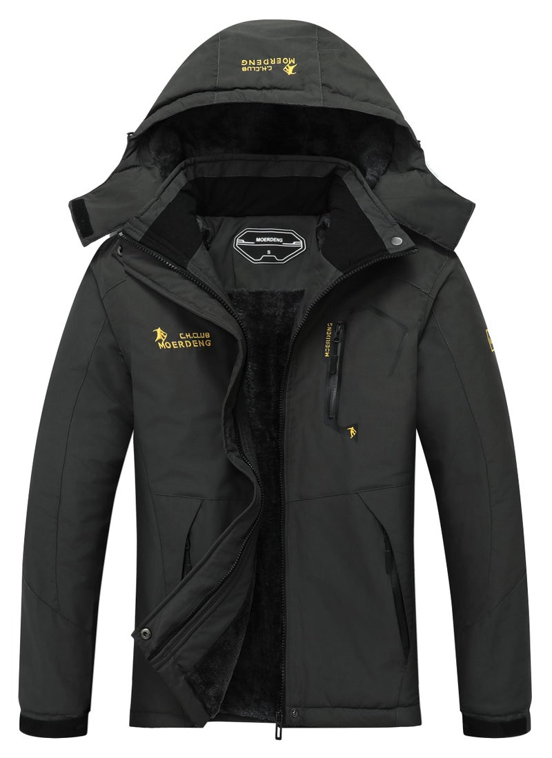 MOERDENG Womens Waterproof Ski Jacket Warm Winter Snow Coat Mountain Windbreaker Hooded Raincoat Jacket