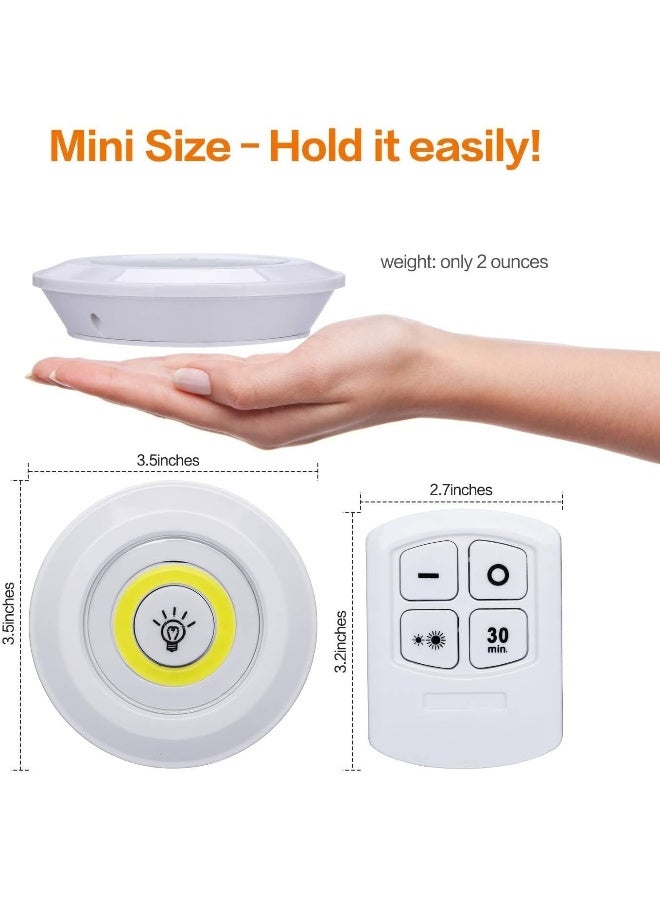 MOMENT 3PCS LED Puck Lights with Remote Control