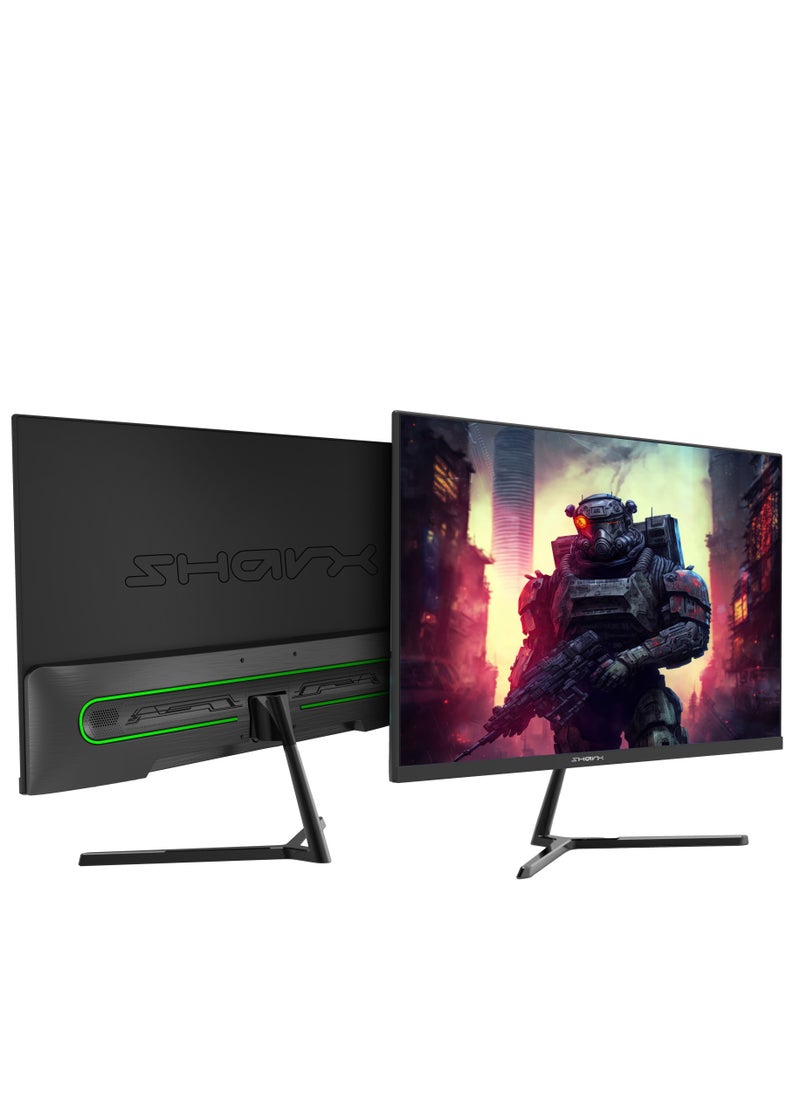 null - شاشة الألعاب شاركس 24" (24F120I)، معدل تحديث 120 هرتز بتقنية OD، زمن استجابة 1 مللي ثانية (MPRT)، شاشة IPS، دقة FHD، 2 مدخل HDMI، قاعدة ثابتة، دعم تقنية Free Sync، ومتوافقة مع G-Sync. - Image 1