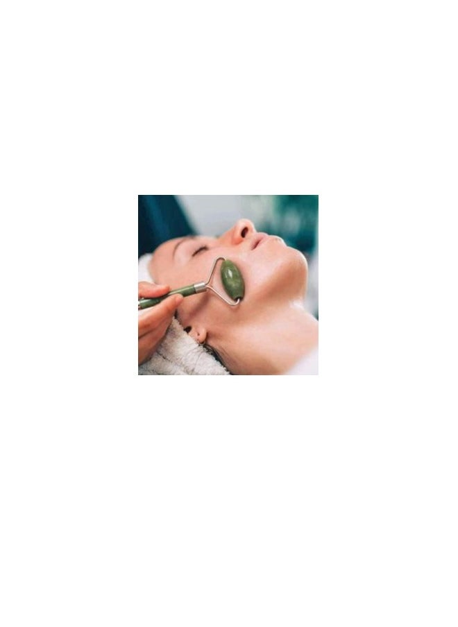 Generic Facial Massager Jade Roller & Gua Sha Tool Reduces Wrinkles Fine lines and Dark Circle 