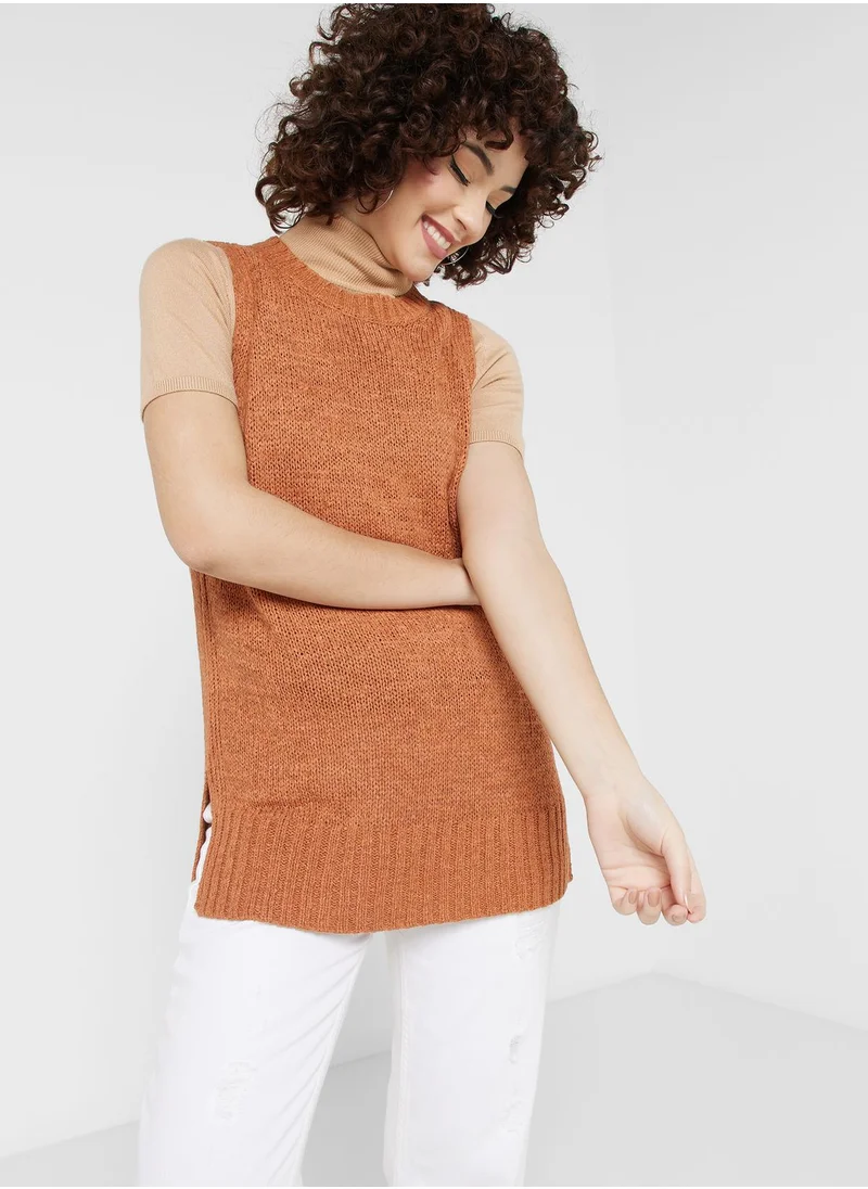 NEW LOOK Sleeveless Knitted Top