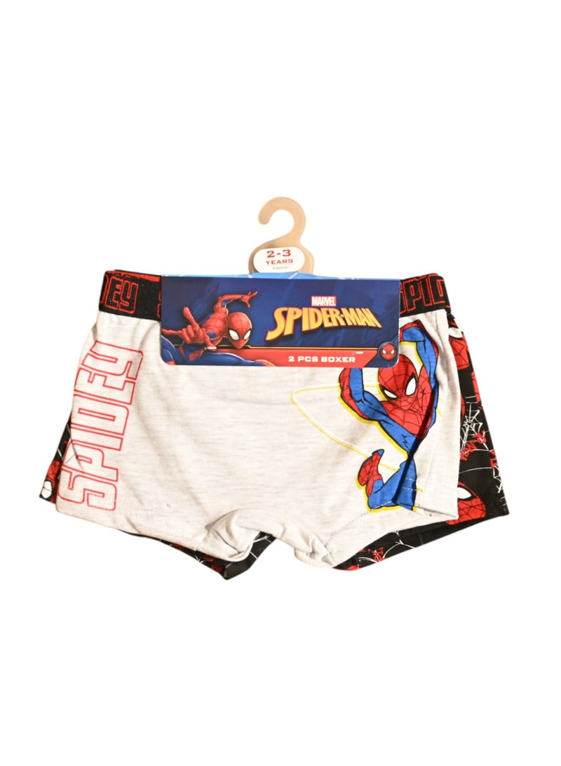 SPIDERMAN SPIDERMAN 2PCS BOYS BOXER , 65%polyester,35%cotton  - Image 1
