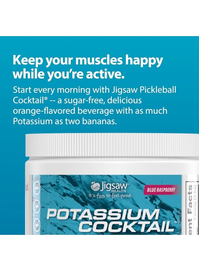 Jigsaw Health Potassium Cocktail Formerly Pickleball Cocktail | Blue Raspberry, 60 Serving Jars - Image 5