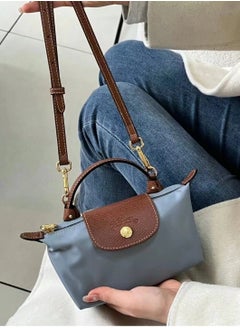 Longchamp Women's Mini Makeup Bag, Handbag, Shoulder Bag Steel Grey Classic  - Image 4