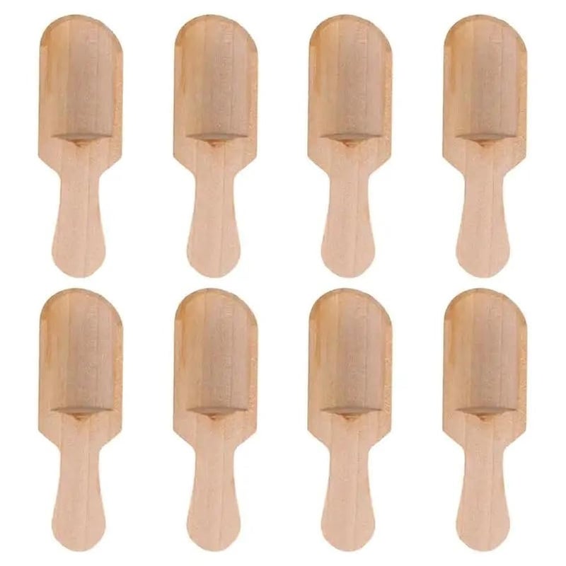 4pcs Mini Wooden Spoon, 7.5cm Mini Bath Salt Spoon, Bath Salt Scoop, Wooden Candy Spoon, Herbal Spoons, Wooden Scoops for Kids, Small Wooden Spoons for Seasoning Beans Rice Tea Flour Sugar - Image 5