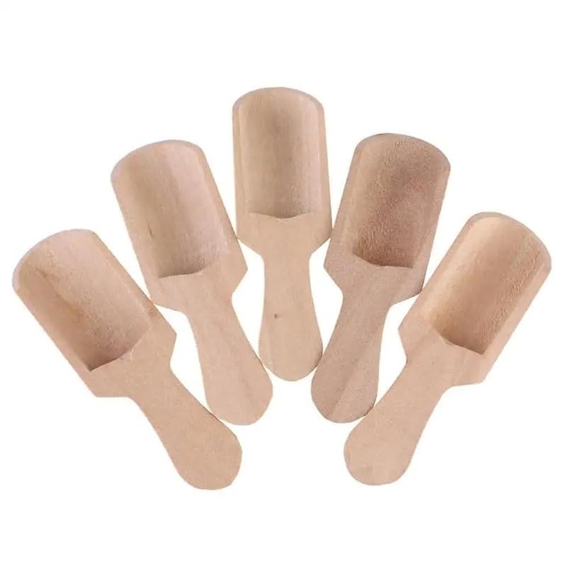 4pcs Mini Wooden Spoon, 7.5cm Mini Bath Salt Spoon, Bath Salt Scoop, Wooden Candy Spoon, Herbal Spoons, Wooden Scoops for Kids, Small Wooden Spoons for Seasoning Beans Rice Tea Flour Sugar - Image 4