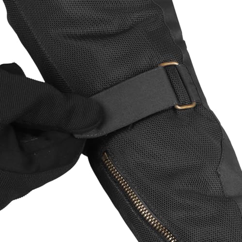 Cramster Flux Jacket - Mesh Motorcycle Riding Jacket I Impact Protection I Abrasion Resistance - Black, Small - Image 4