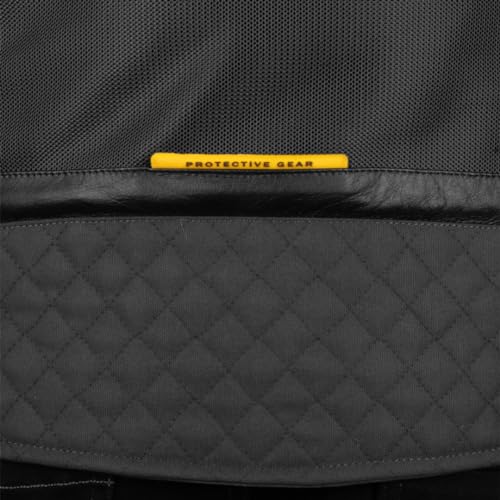 Cramster Flux Jacket - Mesh Motorcycle Riding Jacket I Impact Protection I Abrasion Resistance - Black, Small - Image 5
