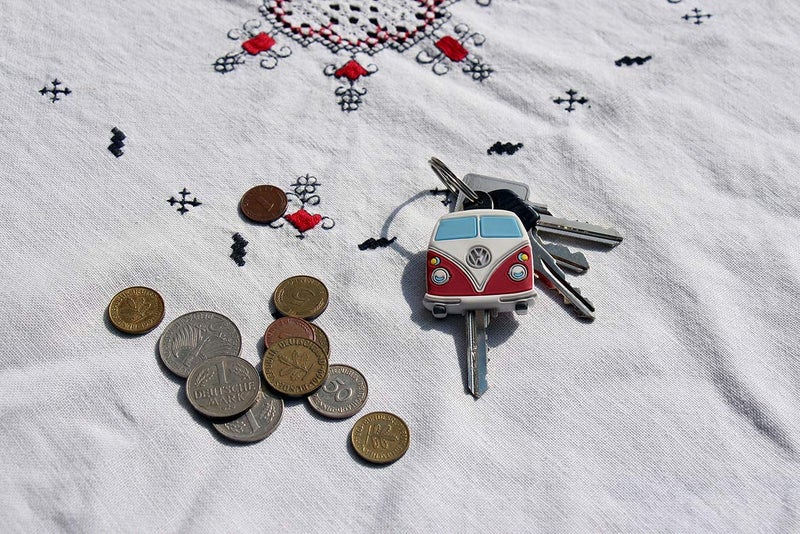 BRISA VW Collection - Volkswagen Key Cover Caps for Identifying Keys in T1 Bus Design (3-Piece Set) - Image 4