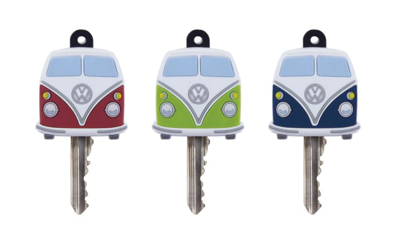 BRISA VW Collection - Volkswagen Key Cover Caps for Identifying Keys in T1 Bus Design (3-Piece Set) - Image 1