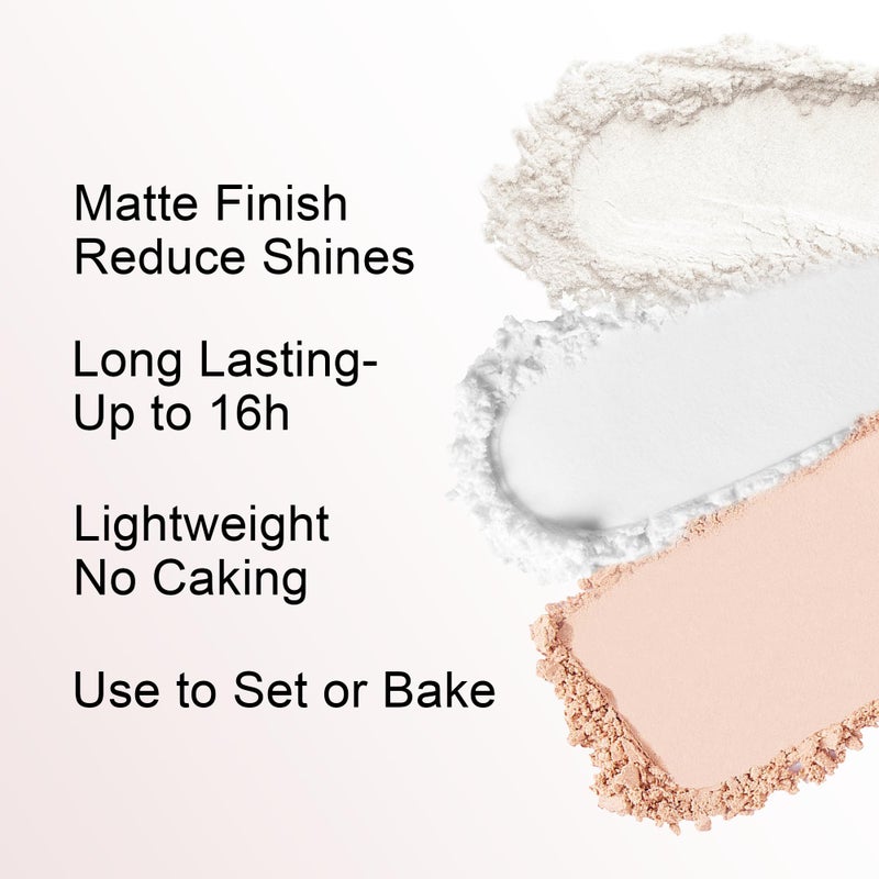 FV Translucent Powder Setting Powder, Lightweight & Oil-control, Long Lasting, Matte Finish, Talc-free Baking Powder Makeup, For Fair to Medium Skin Tones, 01 Translucent-Ivory - Image 5
