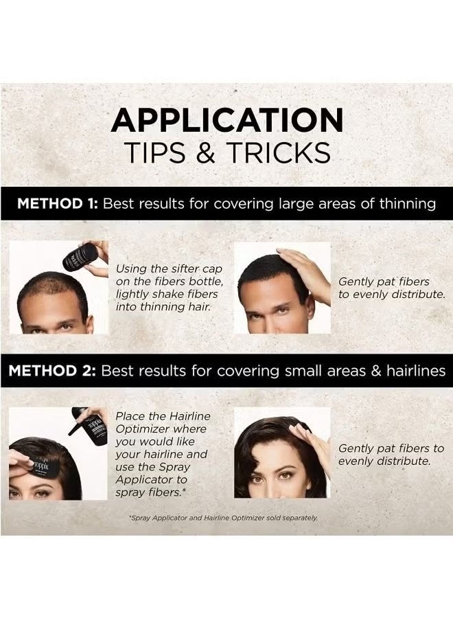 توبيك مجموعة ألياف تكثيف الشعر المقاومة للماء – بني داكن، 27.5 جم × عبوتين لتمنحك شعرًا أكثر كثافة وامتلاءً على الفور - Image 3