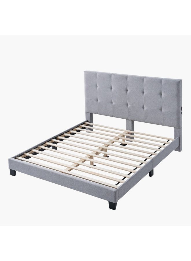 Home Box Kulltorp Smart Upholstered Queen Bed 171 x 121 x 216 cm  - Image 5
