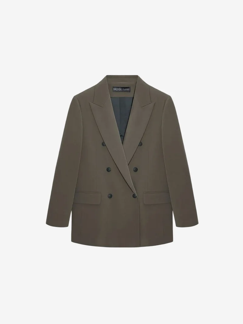 Dilvin DILVIN Long Crepe Blazer Jacket
