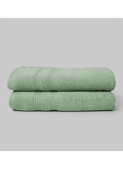 لا مارفل قطعتان من مناشف الحمام / الملاءة / منشفة حمام السباحة من La'Marvel، Misty Jade 550 GSM 100% قطن مناشف منزلية فاخرة  - Image 1