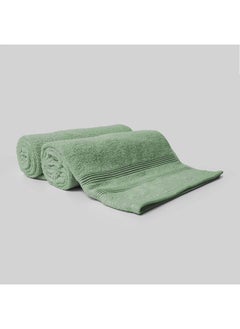 لا مارفل قطعتان من مناشف الحمام / الملاءة / منشفة حمام السباحة من La'Marvel، Misty Jade 550 GSM 100% قطن مناشف منزلية فاخرة  - Image 4