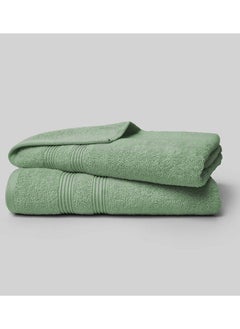 لا مارفل قطعتان من مناشف الحمام / الملاءة / منشفة حمام السباحة من La'Marvel، Misty Jade 550 GSM 100% قطن مناشف منزلية فاخرة  - Image 2