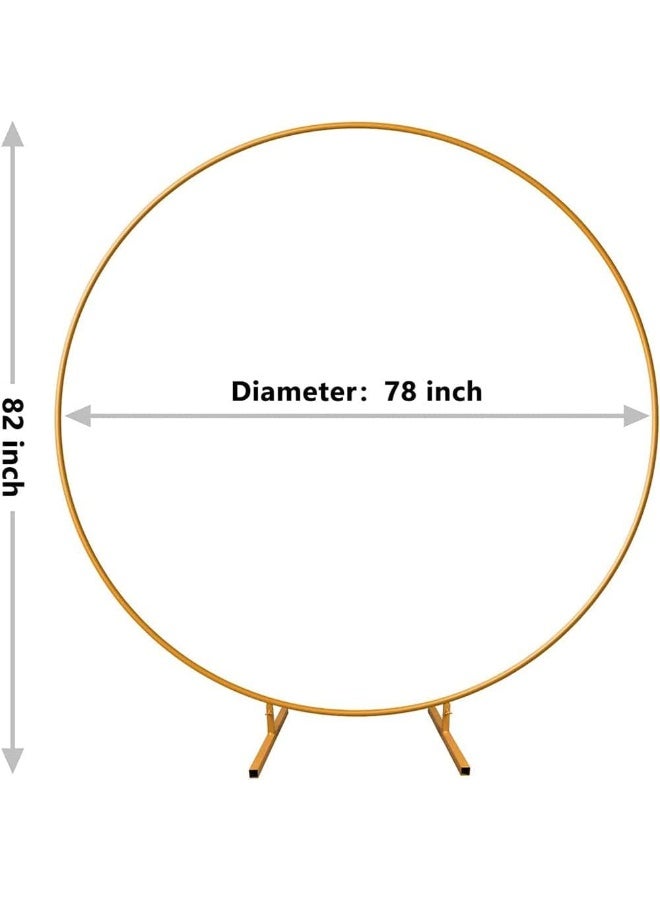 انسجام طقم قوس البالونات الدائري مع خلفية معدنية - إطار ديكور دائري للحفلات لحفلات أعياد الميلاد وحفلات الزفاف والتخرج وخلفية الصور والديكورات - Image 2