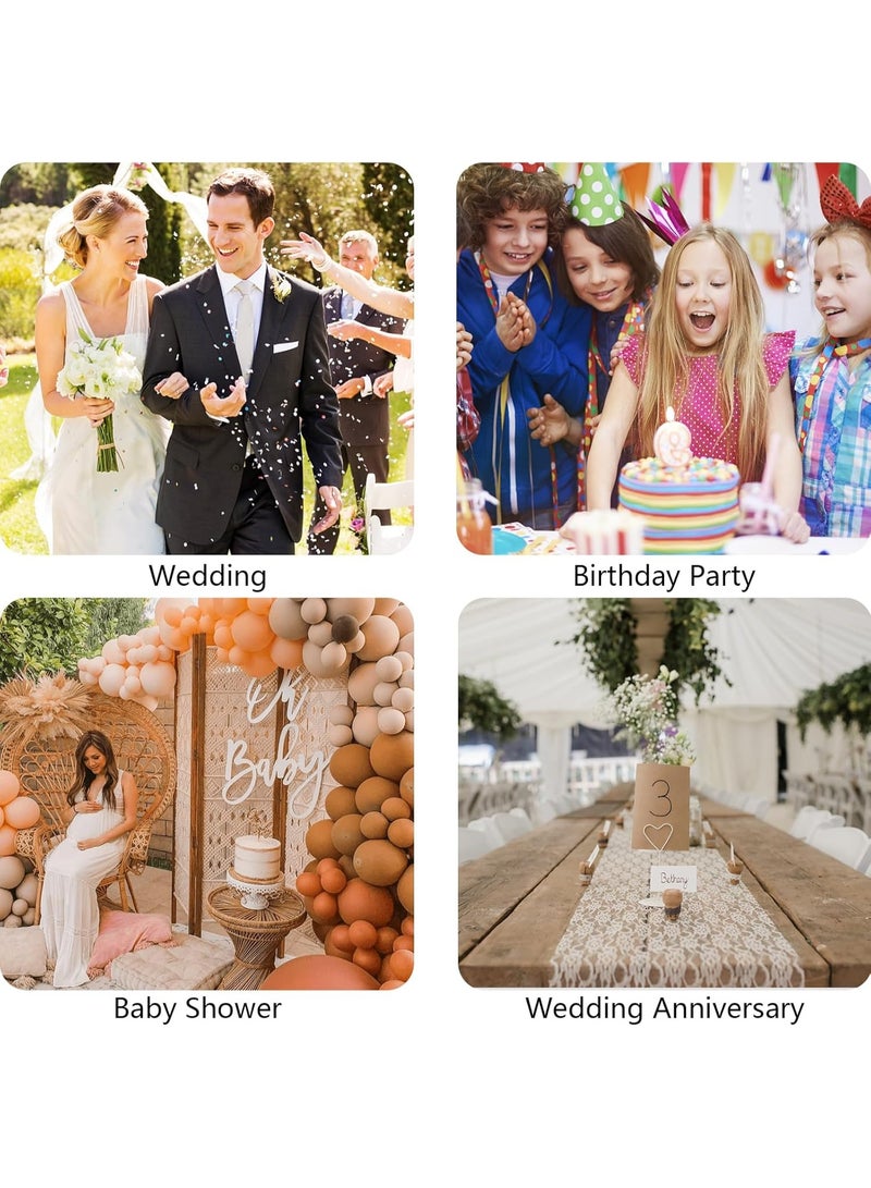 انسجام طقم قوس البالونات الدائري مع خلفية معدنية - إطار ديكور دائري للحفلات لحفلات أعياد الميلاد وحفلات الزفاف والتخرج وخلفية الصور والديكورات - Image 4