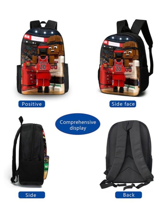 The latest universal cartoon new three-piece schoolbag (for students, teenagers, children) - 641  - Image 3