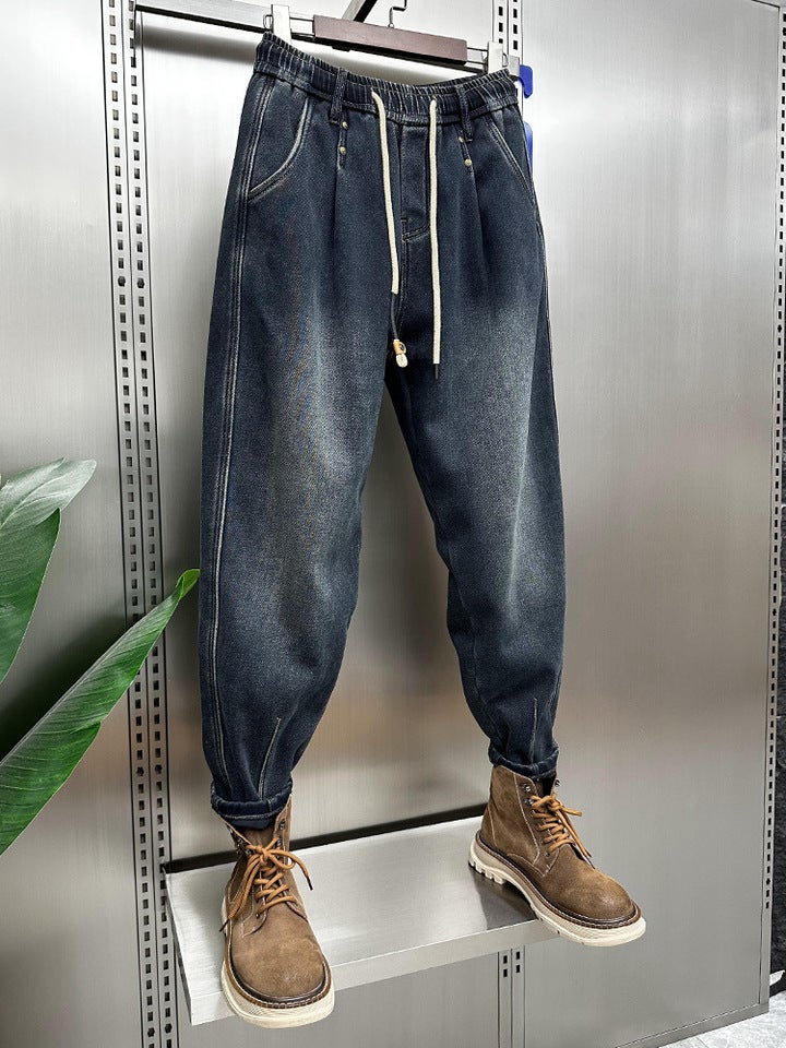 Unisex Classic Denim Jeans Loose Fit Daily Outdoor Wear - Image 4