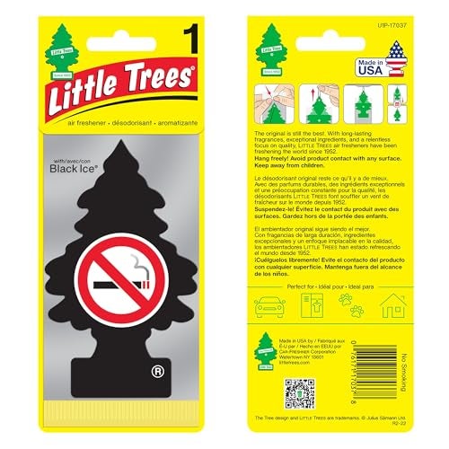 Little Trees No Smoking Air Freshener | Fresh Sandalwood & Citrus Fragrance | Iconic Tree Hanging Design | For Car, Home, Wardrobe | Imported from USA - Image 1