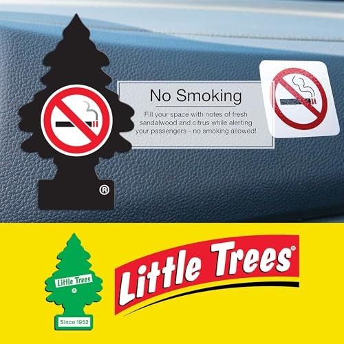 Little Trees No Smoking Air Freshener | Fresh Sandalwood & Citrus Fragrance | Iconic Tree Hanging Design | For Car, Home, Wardrobe | Imported from USA - Image 5