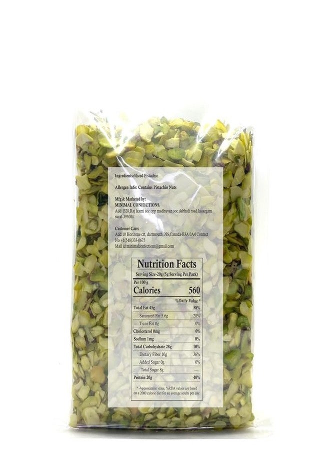 Minimal Sliced Pistachio, 3.5 oz (100 g), Sicily, Pistachio Flakes Baking, Cooking, Ice Cream Topping, Pizza Pasta, sandwhich, Non GMO - Image 2