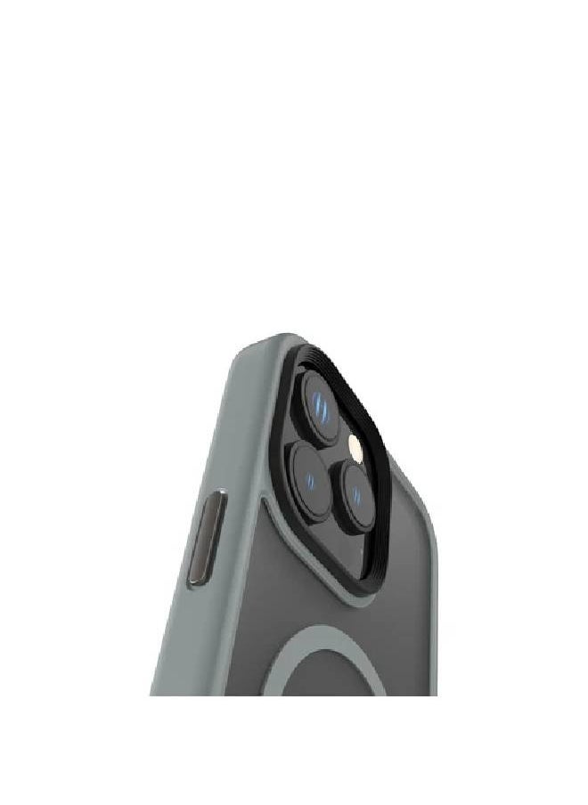 LEVELO - Levelo MagSafe Matte Solo Case For Iphone 16 Pro Max Anti-Fingerprint Magsafe Compatible - Gray - Image 1