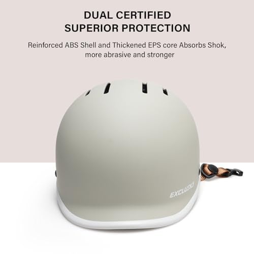 Exclusky Bike Helmet for Adults,Adjustable Cycling Helmet for Men & Women Safety Certified Bicycle Helmet for Commuting, Road Biking, Skating with USB Rechargeable Rear Light - Image 5