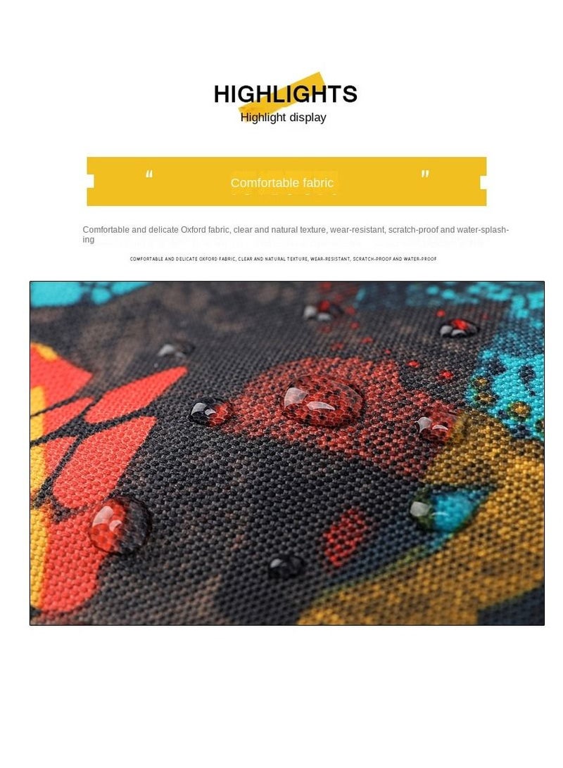 Aolida 1-Piece Men's Korean Version Laptop Backpacks Minimalist Middle School Student Backpack Heat Transfer Printed Casual Backpack - Image 5