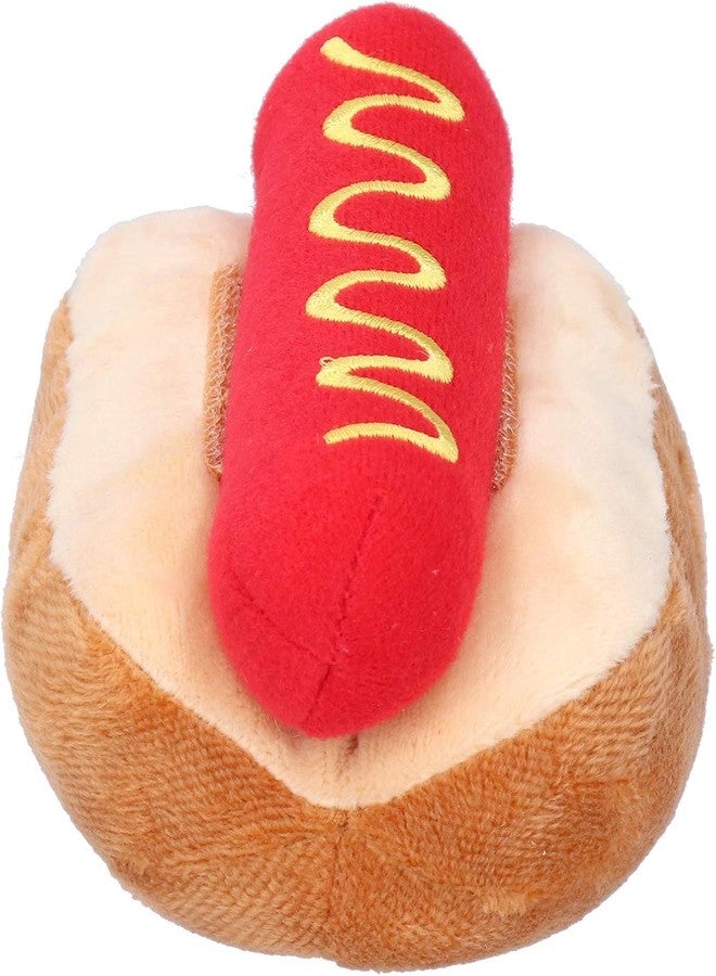 Zerodis Dog Squeaky Toys, Detachable Hot Dog Shape Soft Plush Dog Toy - Image 3