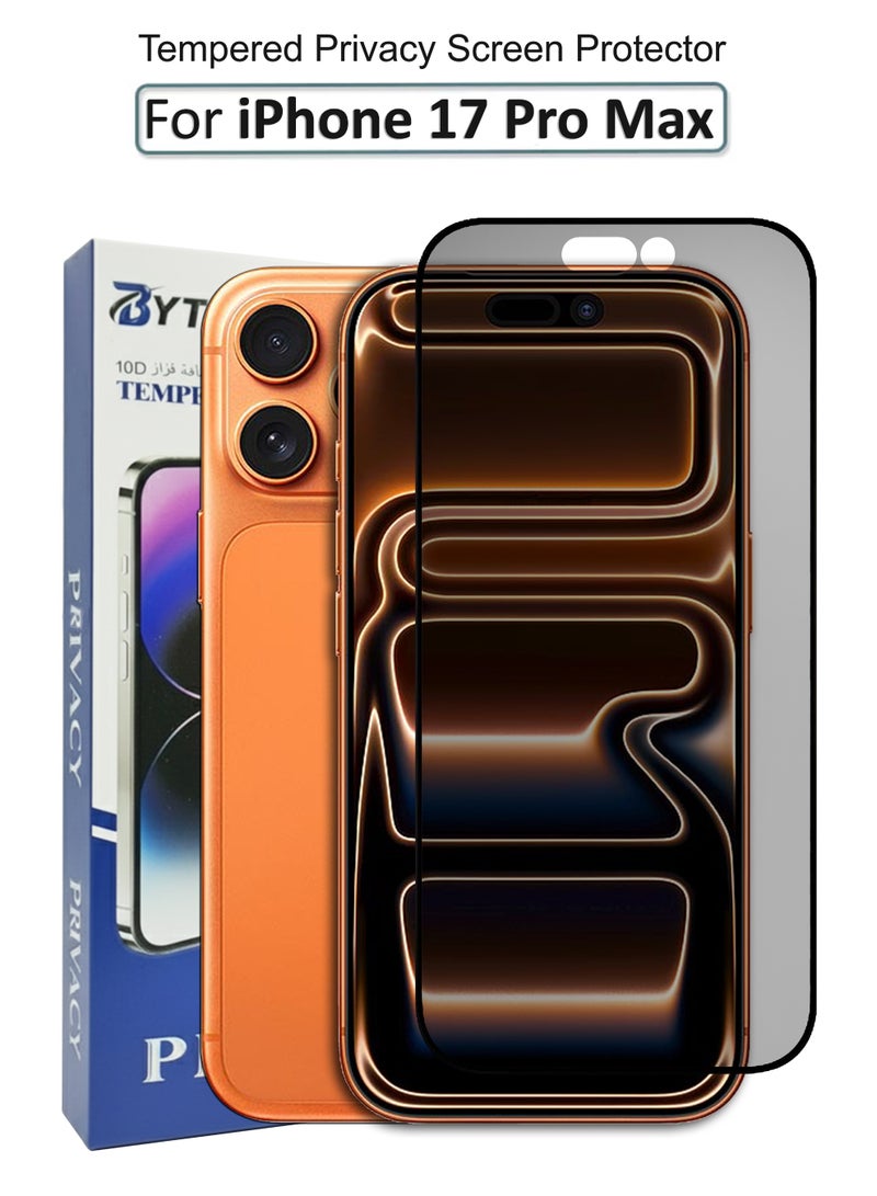 BYTER For iPhone 17 Pro Max - Privacy Tempered Glass Screen Prortector - Image 1