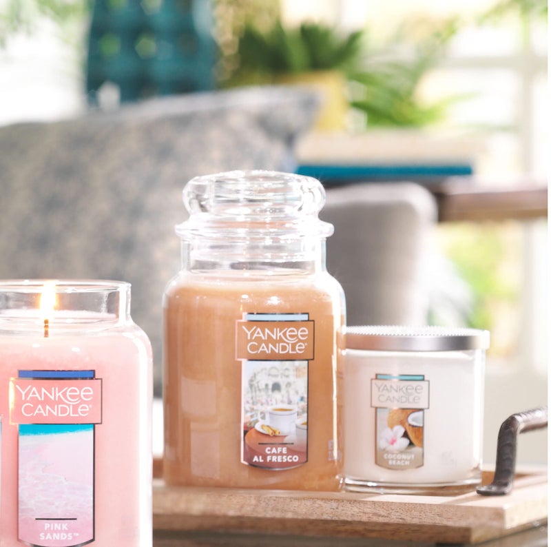 Yankee Candle Café al Fresco Scented, Classic 22oz Large Jar Single Wick Candle, Over 110 Hours of Burn Time - Image 5