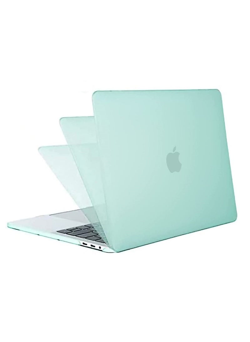 Protective Hard Shell Case UK Layout French Keypad Cover Compatible for MacBook New Pro 13-Inch Model A1706 A1708 A2159 A1989 with touch bar and Touch ID Release 2016 to 2019 Mint Green