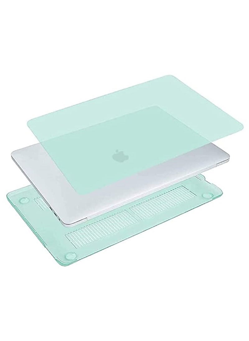 Protective Hard Shell Case UK Layout French Keypad Cover Compatible for MacBook New Pro 13-Inch Model A1706 A1708 A2159 A1989 with touch bar and Touch ID Release 2016 to 2019 Mint Green