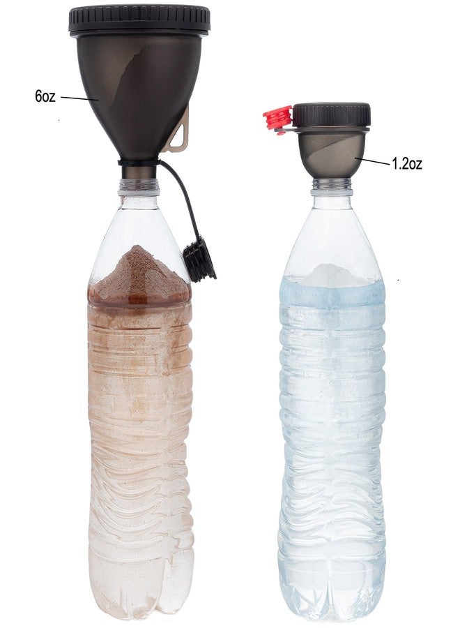 HYDRA CUP HydraCup Protein Powder Funnel [6 Piece] Funnel for Water Bottles, Protein Powder Container to Go with 2 Large Funnels, 2 Small Pre Workout Funnels, 2 Daily Pill Containers - Image 3