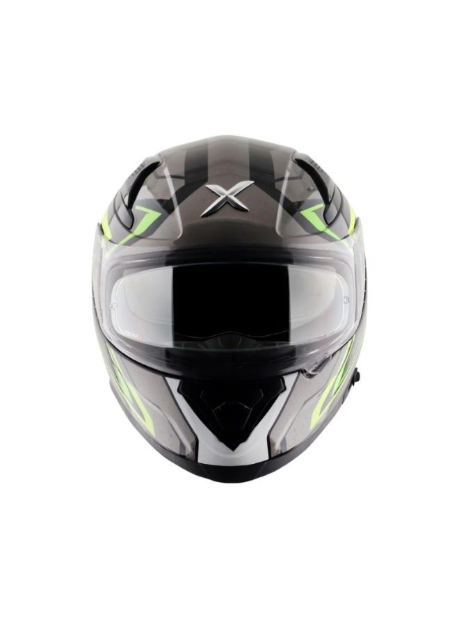 AXOR APEX GREY NEON GREEN Helmet - Image 1