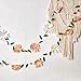 EASY JOY Crepe Paper Flowers Banner White Blush Pink Paper Flower Banner Spring Hanging Paper Flower Garland Paper Leaves Banner for Spring Birthday Wedding Home Decorations - Image 3