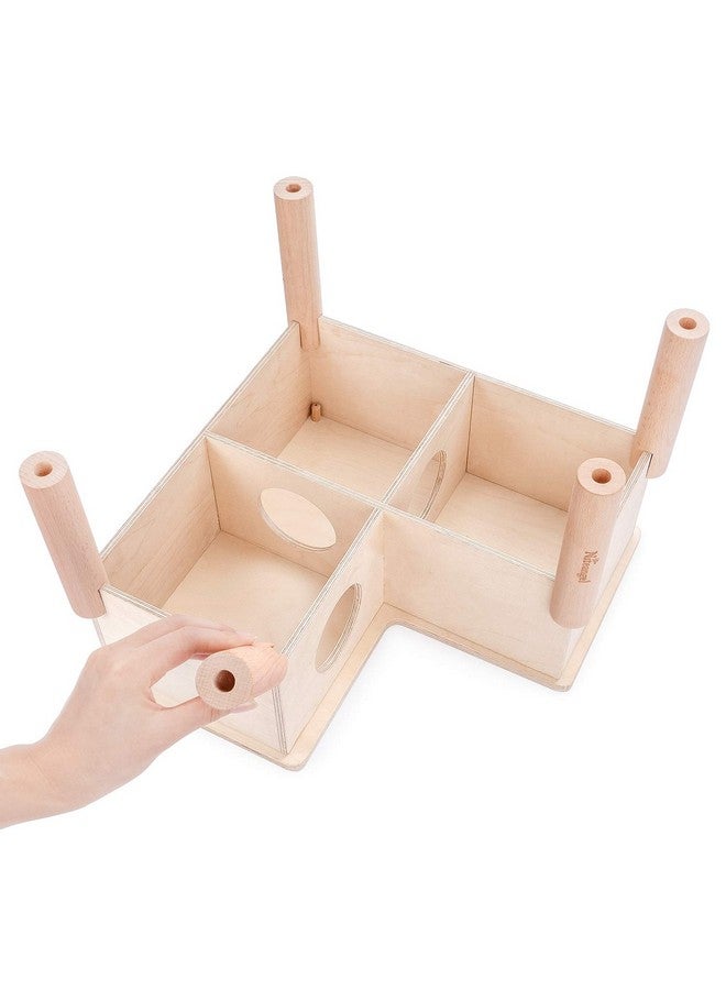 Niteangel Set of Beech Stilts for Elevating & Safely Setting Multi-Chamber Series Maze House (Set of 5 Stilts (5.9'' H)) - Image 5