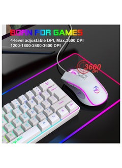 Gaming membrane keyboard pudding keycap wired RGB backlight mechanical feel computer keyboard with Wired Gaming Mouse With Light white - pzsku/Z98E8610220C787401DE9Z/45/_/1737371768/8da99583-32f4-4ea5-8fa8-8483ba95ef88