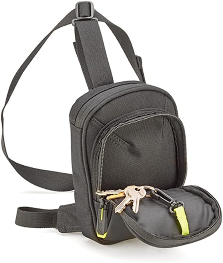 GIVI Black Adjustable Leg Bag with Fluorine Details - Image 4
