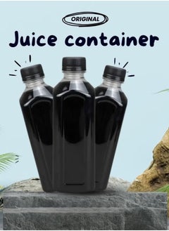 24pcs 330*38ml Clear Rectangular Jars with Black Cap