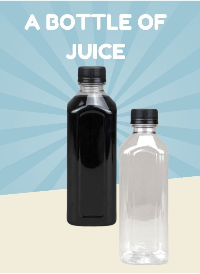 Generic - 24pcs 330*38ml Clear Rectangular Jars with Black Cap - Image 1