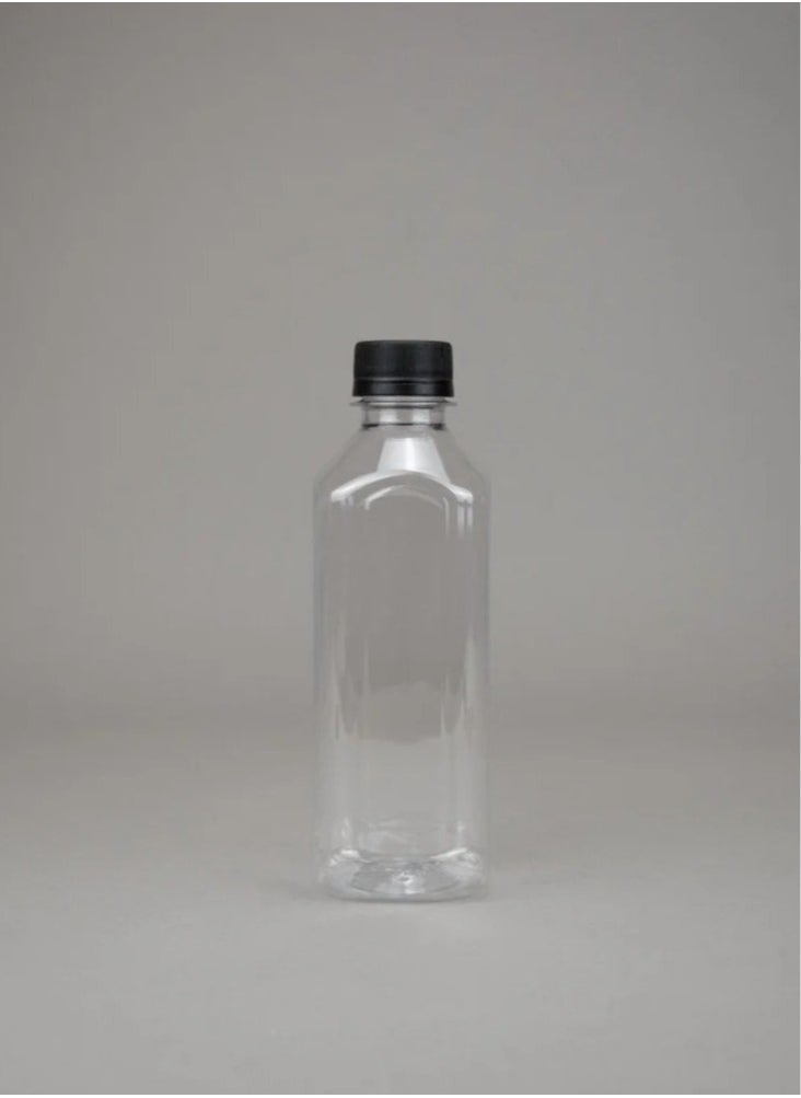 Generic - 24pcs 330*38ml Clear Rectangular Jars with Black Cap - Image 1