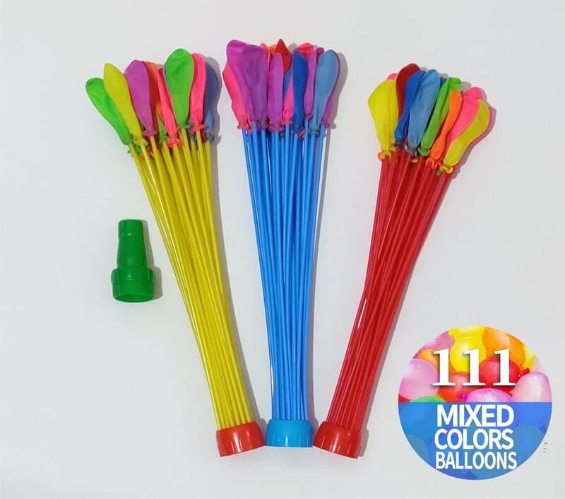 Webelkart Rubber Premium Holi Water Balloon Pack Of 10-111 Pes Magic Balloon Fasting Filling Balloons For Holi Festive (Multicolor) - Image 3