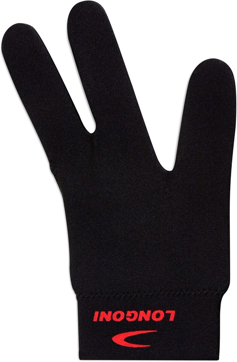Longoni Billiard Pool CUE Glove - Black - One Size fits All - Image 3