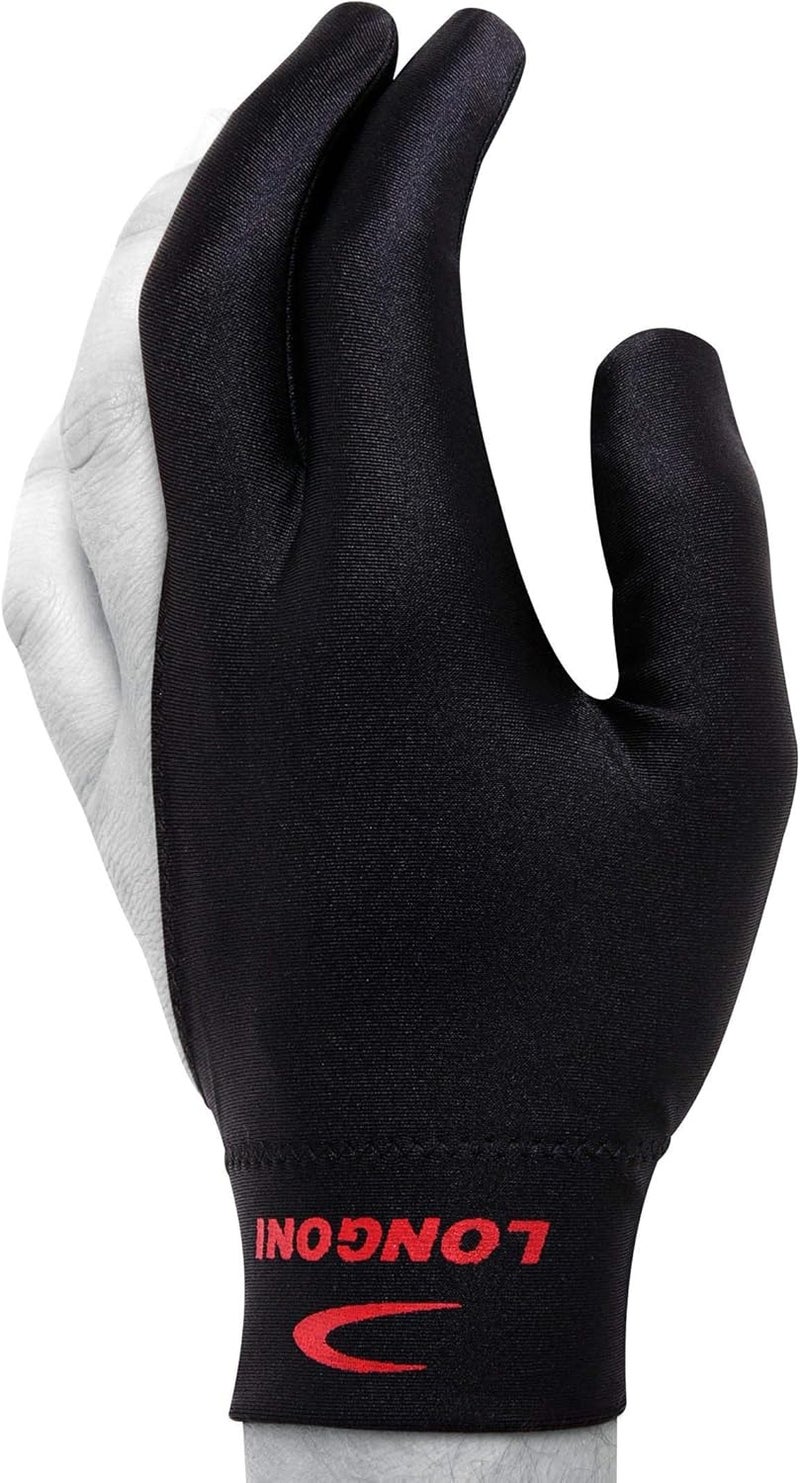 Longoni Billiard Pool CUE Glove - Black - One Size fits All - Image 2