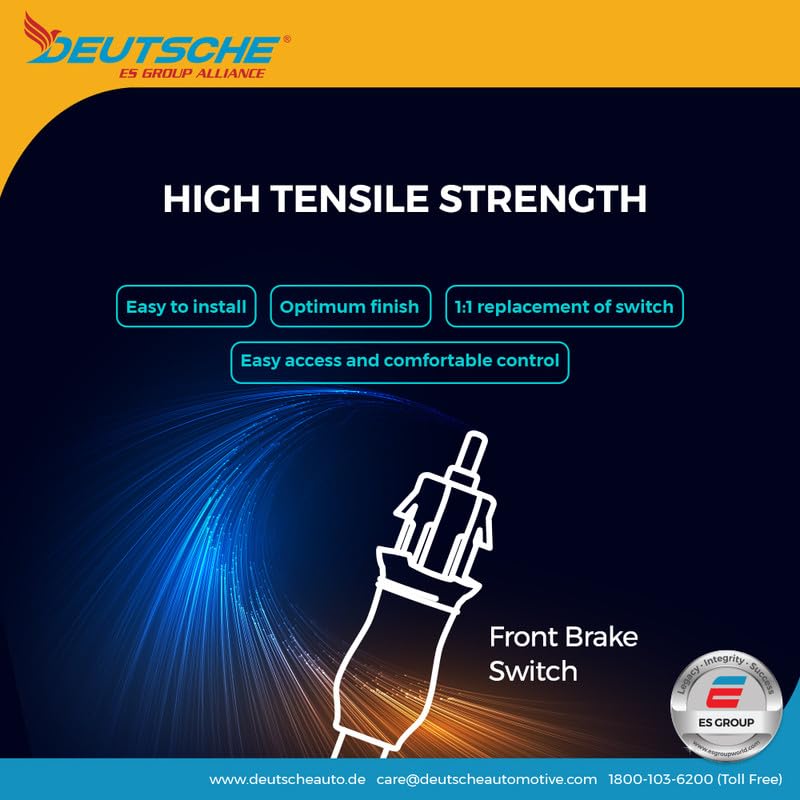 Deutsche Front Stop Switch Wire Compitable With Royal Enfield Classic 350/500 (2010 To 2016 Model) / C 350 BS4 / 500 BS4 (2017 Model) (Disc Brake) (Without Brake Switch 2 Wire) Pack of 8 - Image 3